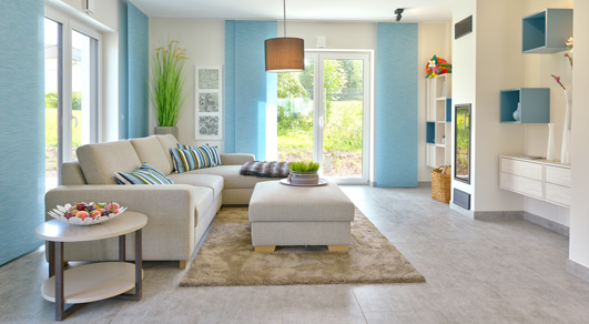 Helma Eigenheimbau Musterhaus als Sonderplanung Wohnzimmer