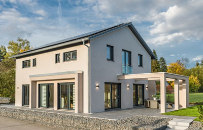 Außenansicht Musterhaus Ancona von Rensch-Haus