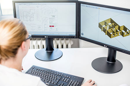 Kellerbau im Winter mit Glatthaar Keller