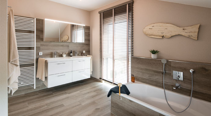 Badezimmer Uno 2.0 Leipzig von FingerHaus