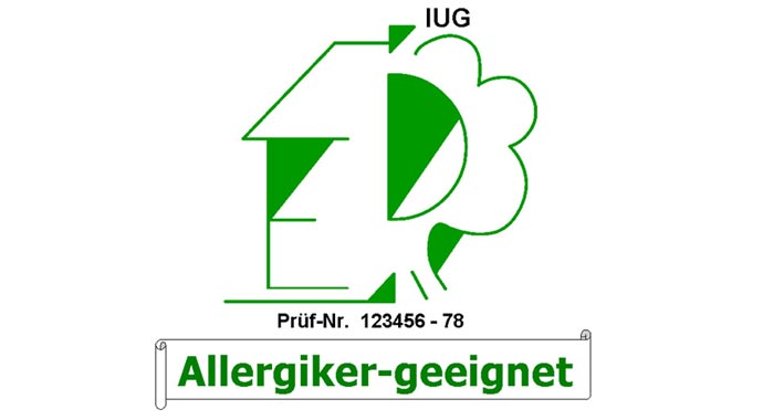 Natürlich einrichten Institut für Umwelt und Gesundheit Allergiker-Prüfsiegel