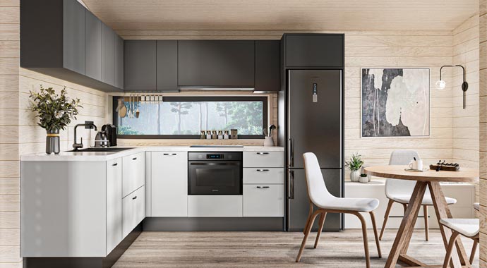 Küche Bungalow Montreal von Hauswärts Consulting