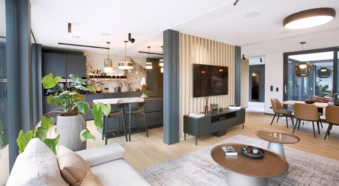 Wohnbereich Bungalow Next 115 von NEXT by Danwood