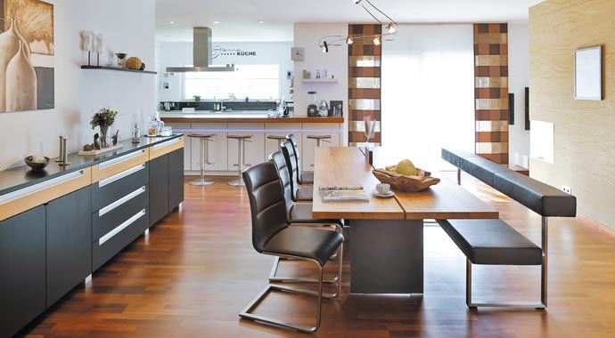 Essbereich Haus Schwabach von Regnauer Hausbau