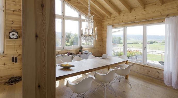 Fullwood Wohnblockhaus Musterhaus Sunnsite Essbereich