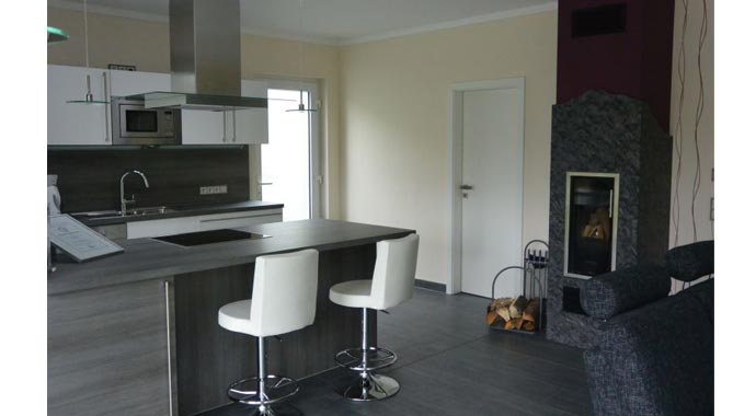 Town & Country Haus Musterhaus Bungalow 128 Wohnbereich