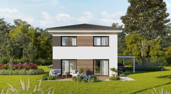 Außenansicht Concept Design 122 edition V3 von Favorit Massivhaus