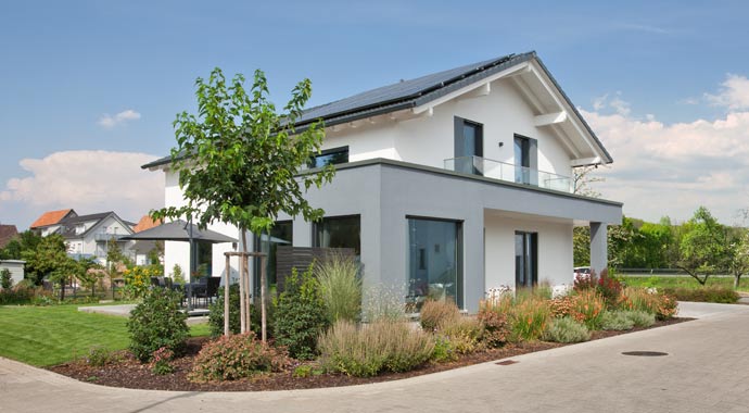 Außenansicht Kundenhaus HILZENDEGEN von Living Fertighaus