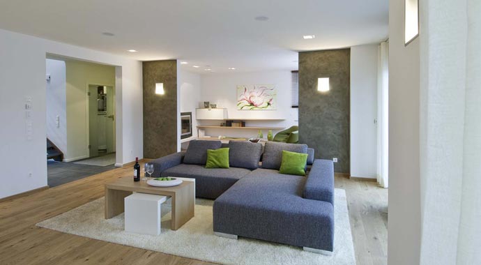 Haas Fertigbau Haas MH Hessdorf 169 Wohnbereich