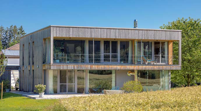 Außenansicht Bayern von Chiemgauer Holzhaus