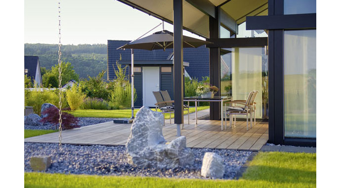 Huf Haus, Musterhaus Art 3 Terrasse