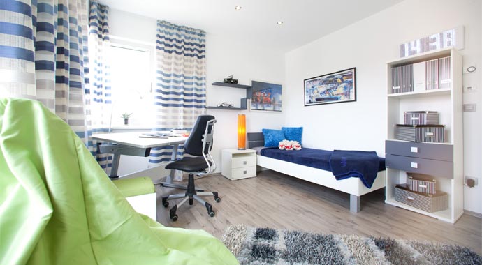 ELK Fertighaus Musterhaus ELK Effizienzhaus 189 Kinderzimmer