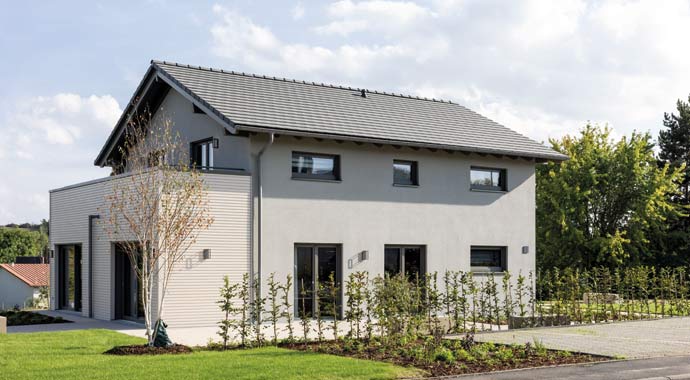 Außenansicht Artis 350 – Musterhaus Würzburg von FingerHaus
