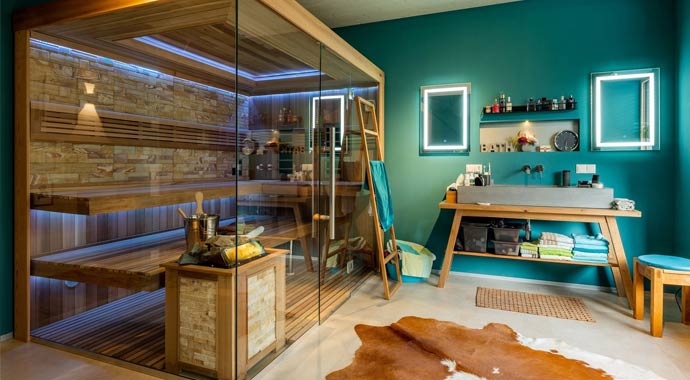 Wellnessbereich Bungalow Bayern von Griffner Haus