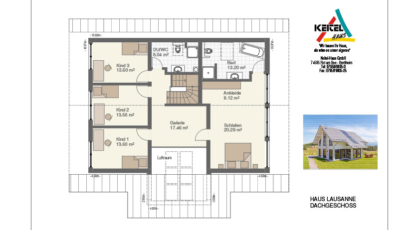 Keitel Haus Haus Lausanne Grundriss Dachgeschoss