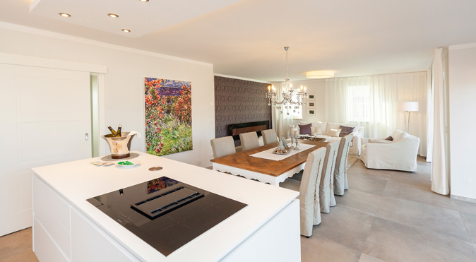 Helma Eigenheimbau Musterhaus bei Leipzig Küche