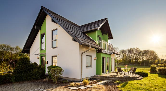 FingerHaus Musterhaus Vio Außenansicht