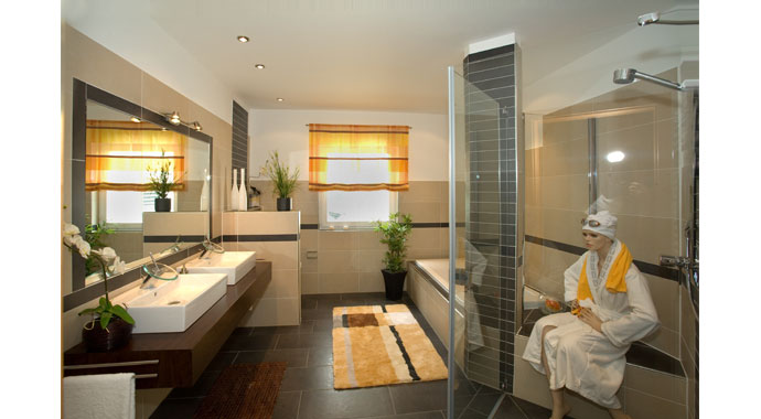 Rensch-Haus Musterhaus Riviera Badezimmer