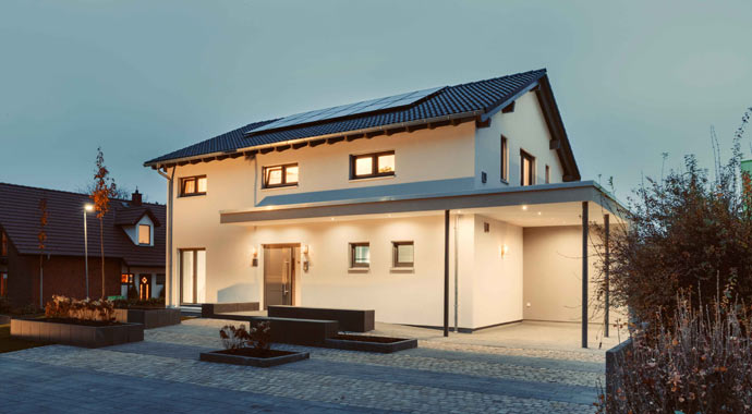 Außenansicht Musterhaus SENTO 503 von FingerHaus