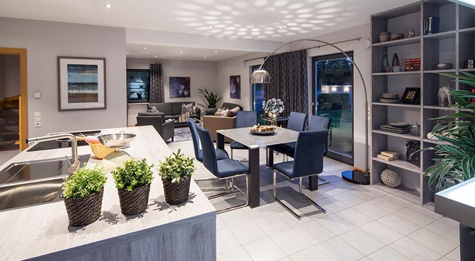 FingerHaus Musterhaus Vio Essbereich