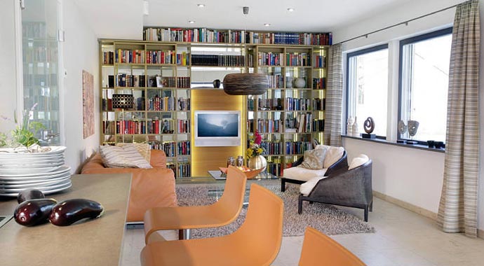 SchwörerHaus Musterhaus Plan 412.30 Wohnbereich