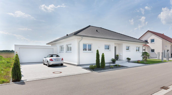 Außenansicht Bungalow U140 von Talbau-Haus