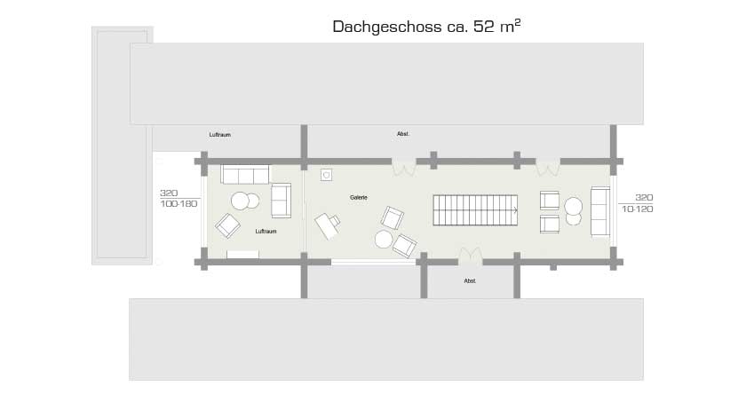 LéonWood Blockhaus Neu Finnland Grundriss Dachgeschoss
