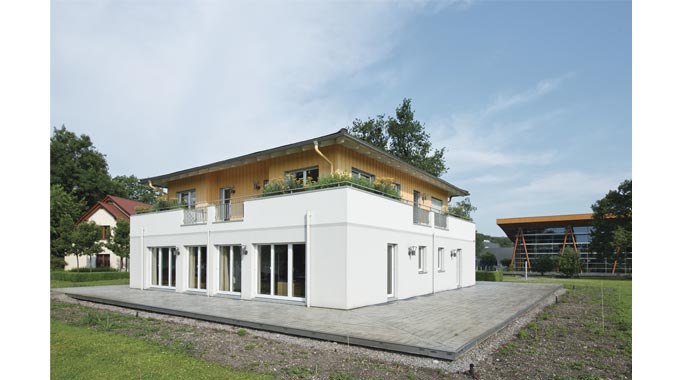 Ausstellungshaus Rheinau-Linx Stadtvilla von WeberHaus Außenansicht