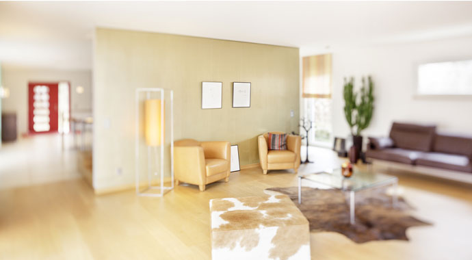 Luxhaus Musterhaus Georgensgmünd Wohnbereich