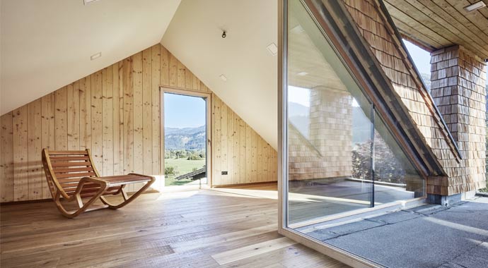 Wohnbereich Wohnhaus Abersee von holzius