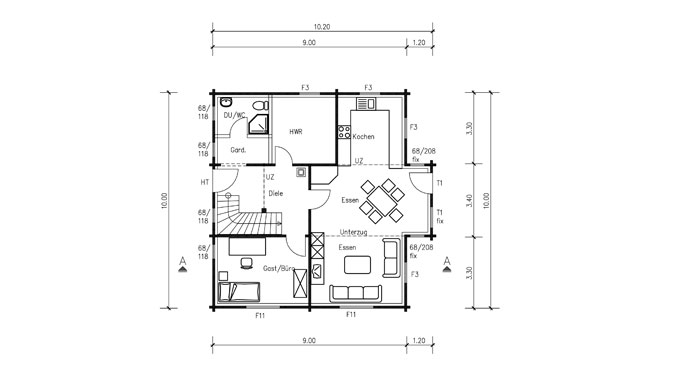 Tirolia Hochkönig 3 Grundriss EG