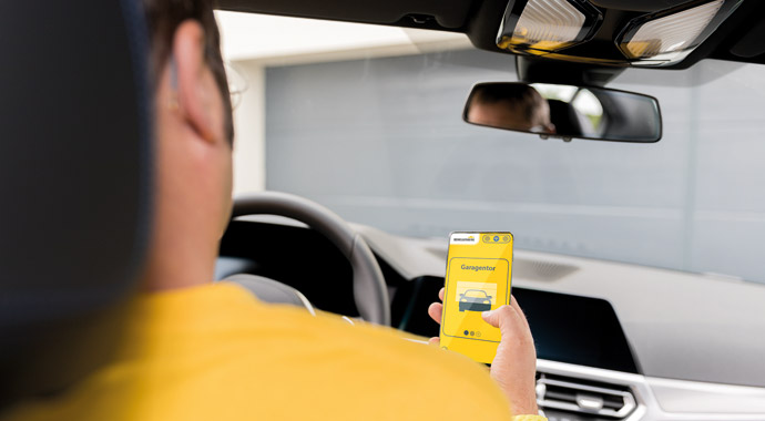 Smartphone als Garagentoröffner Smartphone als Garagentoröffner