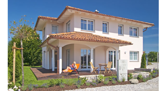 Haas Fertigbau Top Line 440 Außenansicht