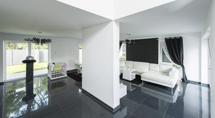 Ytong Bausatzhaus Kundenhaus Flender Wohnbereich