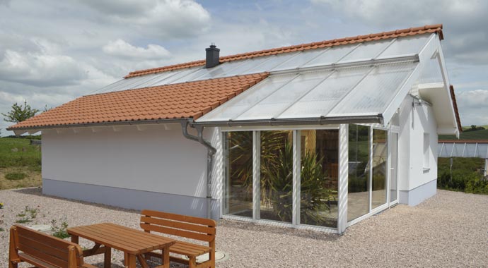 Bio-Solar-Haus Musterhaus Probewohnhaus 8 Außenansicht