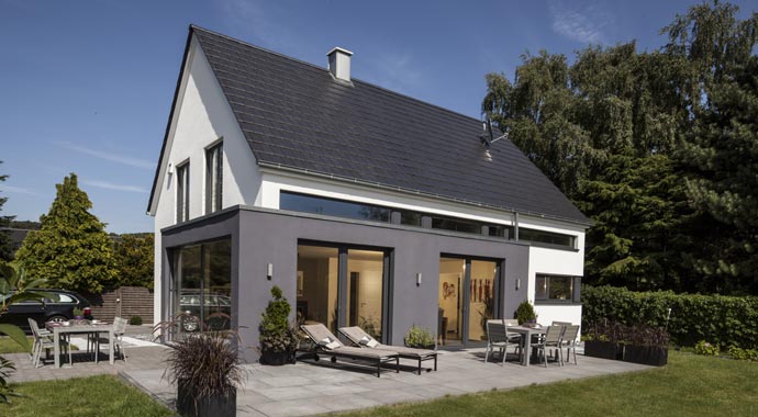 Baumeister-Haus Kundenhaus Vettel Außenansicht