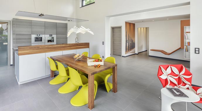 Luxhaus Open Musterhaus Fellbach Küche