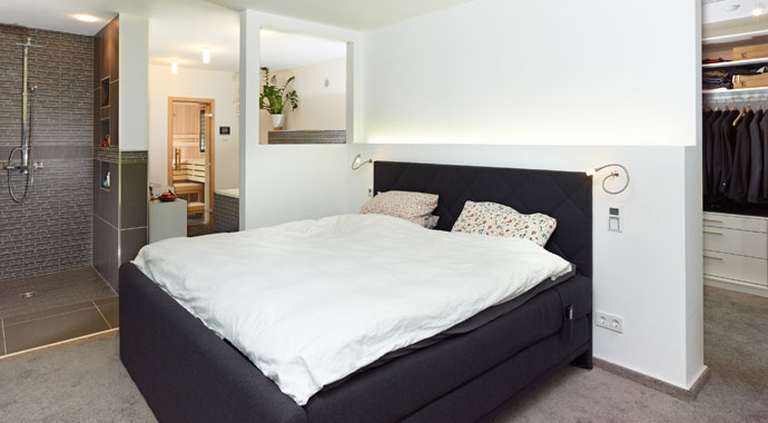 Schlafzimmer Kundenhaus von STREIF Haus