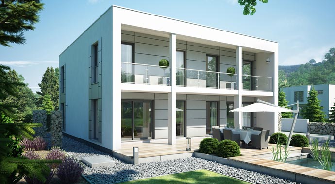 ELK Fertighaus ELK Effizienzhaus 220 Außenansicht