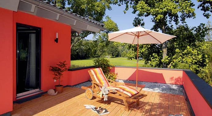 SchwörerHaus Musterhaus Plan 651.1 Balkon