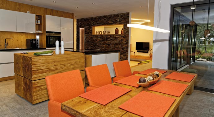 Büdenbender Hausbau Musterhaus Satchmo Essbereich