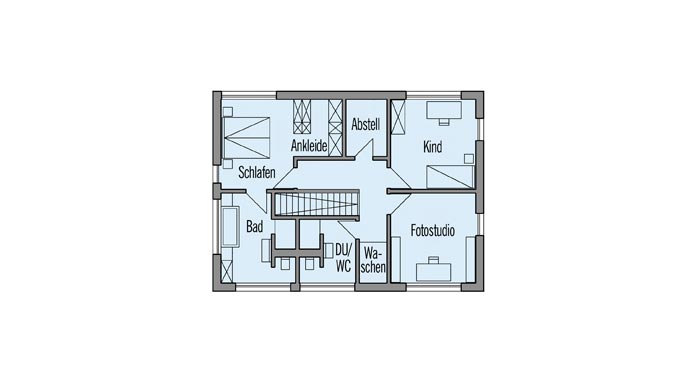 Baufritz Haus Wriedt Grundriss Dachgeschoss