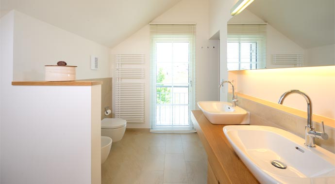 Bau-Fritz Haus Motz Russ Badezimmer