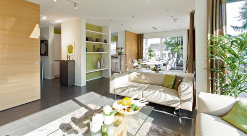 WeberHaus Ausstellungshaus Wuppertal Wohnbereich