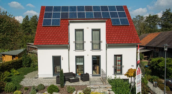 Town & Country Haus Musterhaus Lichthaus 152 Außenansicht