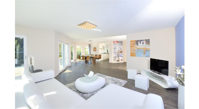 Musterhaus Mannheim von Kampa Wohnbereich