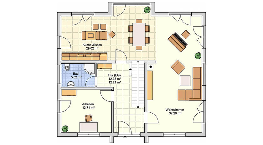 Fingerhut Musterhaus Erlangen Grundriss Erdgeschoss