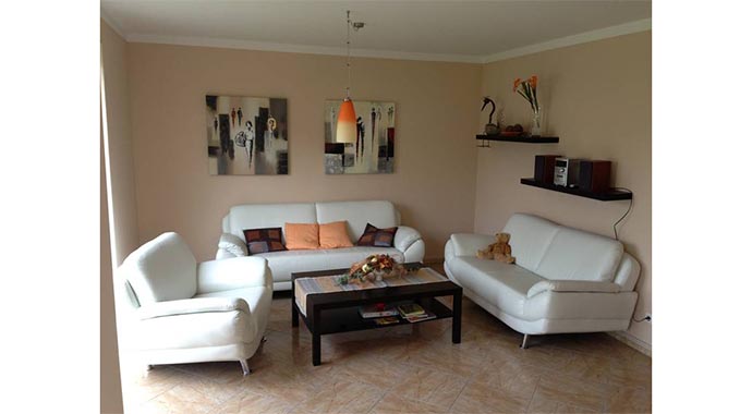 Town & Country Haus Musterhaus Lichthaus 121 Wohnbereich