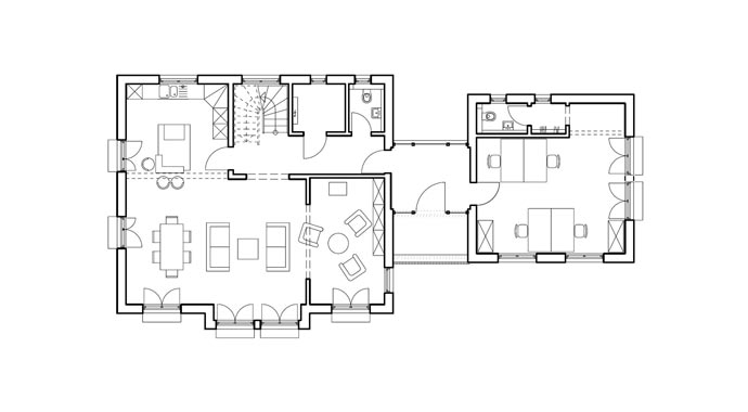 Haas Fertigbau Haas MH Hessdorf 169 Grundriss Erdgeschoss