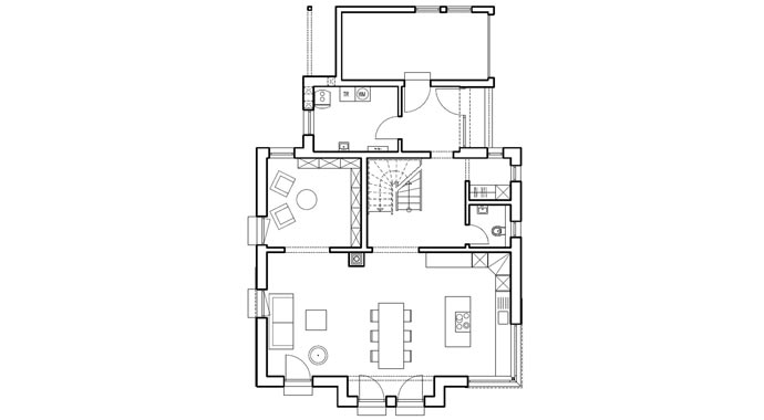 Haas Fertigbau Haas MH Fellbach 163 Grundriss Erdgeschoss
